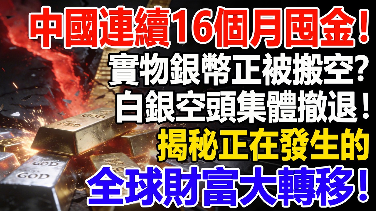 中國連續16個月囤金！實物銀幣正被搬空？白銀空頭集體撤退！揭秘正在發生的全球財富大轉移！#白銀#黃金#貴金屬#美元#現貨價格#投資#理財#黃金#銀行#經濟學#金融#理財#比特幣#etf