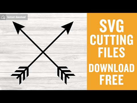 Crossed Arrows Svg Free Cutting Files for Scan n Cut Free Download