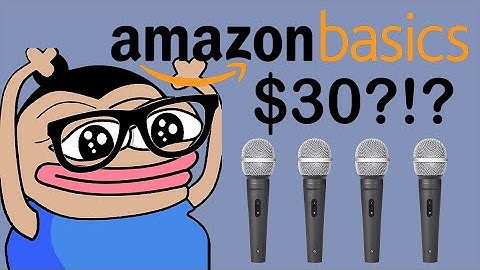 $30 AMAZON BASICS DYNAMIC XLR CARDIOID MICROPHONE REVIEW/TEST