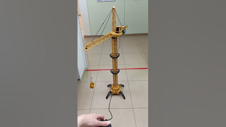 Большой башенный кран на дистанционном управлении/ Remote Controlled Large Tower Crane