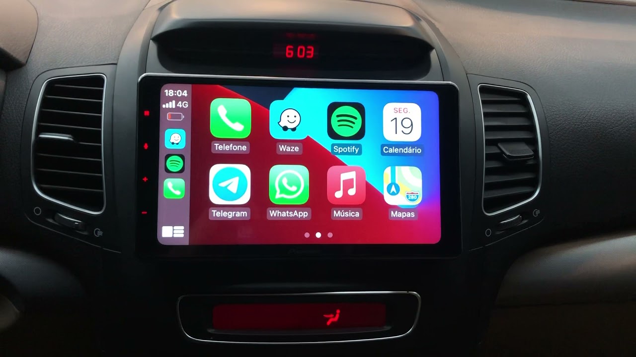 Kia Sorento 2014 - Central Pioneer 9” CarPlay e Android Auto sem fio - ArtsomAuto