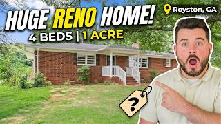 Huge Renovated Home in Royston, GA | 4 Bed, 2 Bath on 1 Acre