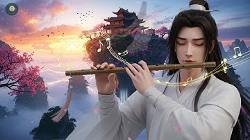 Chinese Zen Music: Bamboo flute, erhu & Guzheng | Stress Relief @MoonlitMelodies-68s