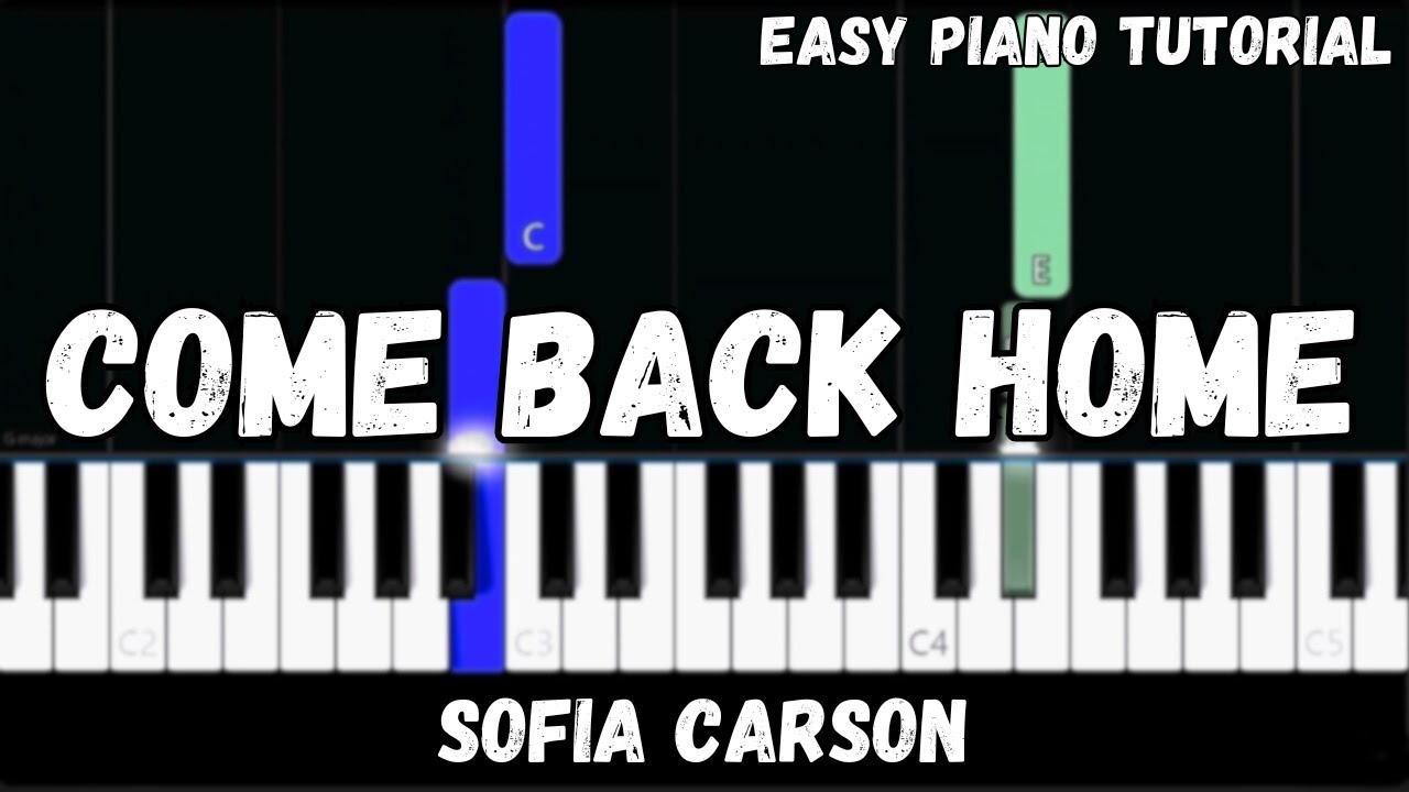 Sofia Carson - Come Back Home (Easy Piano Tutorial) Sofia Carson - Come Back Home (Easy Piano Tutorial)