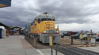 Union Pacific gp30 844 departs Boulder City NV. Union Pacific gp30 844 departs Boulder City NV.