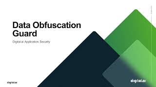 Banff Platform Release Product Demo – Application Security – Data Obfuscation Guard screenshot 1