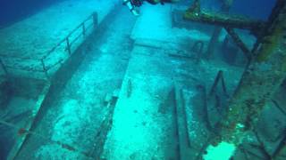 Diving the Vandenberg Shipwreck - Key West Florida - 7-17-2015 - Descending