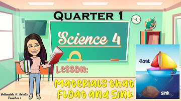 Materials that float and sink