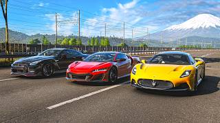 Forza Horizon 6 Drag Race | 2024 Nissan GT-R Nismo VS 2022 Acura NSX Type S VS 2022 Maserati MC20!