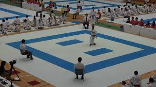 2014年IH 男子 空手道 個人形 2回戦 片山由冴（津和野）×桑子明大（星城）
