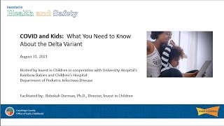 2021.08.31 HHS - Invest in Children -  Covid and Kids Webinar