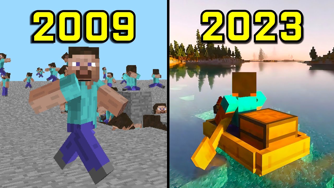 Minecraft 2023 vs 2012 (Nostalgia)🥺 Do you remember? Follow