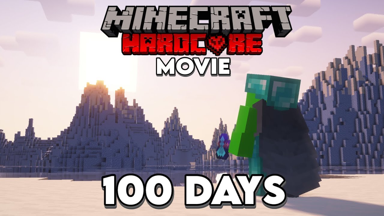 100 Days in a new HARDCORE Minecraft world (Full Minecraft Movie) - YouTube
