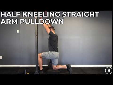Half Kneeling Straight Arm Pulldown