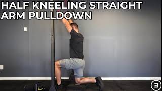 Half Kneeling Straight Arm Pulldown