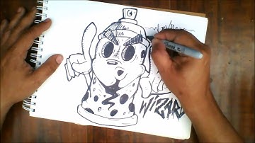 Pk how to draw spray can characters by Wizard (cholowiz13)