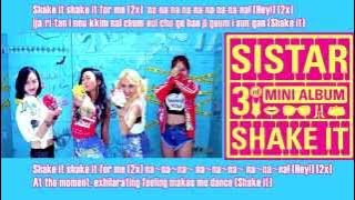 (Eng/Rom LYRICS DOWNLOAD) Shake It - SISTAR