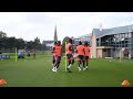 CCTV: The Palace team prepare for Arsenal at home