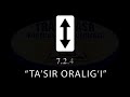 7.2.4. TA&#39;SIR ORALIG&#39;I | ТАЪСИР ОРАЛИҒИ