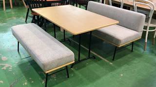 unico　FUNEAT　ベンチダイニング3点セット　ウニコ　ファニート unico】ウニコ FUNEAT ファニート ダイニングテーブル W1200&ベンチ