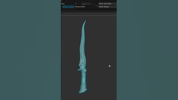 How I 3D Sculpted the Ebony Dagger from Skyrim