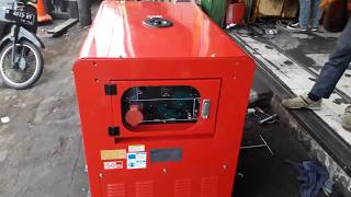 Test genset silent 10 kw bensin 2 silinder