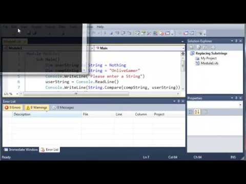 Visual Basic Tutorial   23   Comparing Strings