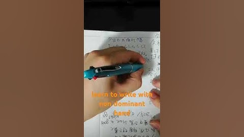 learn to write with non dominant hand