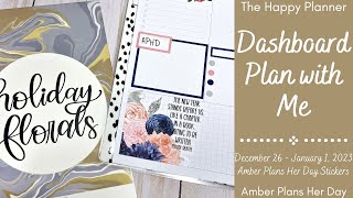 Plan with Me | Classic Dashboard Happy Planner | December 26 - January 1, 2023