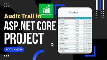 Audit Trail in ASP.NET Core MVC Project | Entity Framework Core | Code First | MSSQL | MySQL