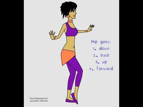 Susi belly dance: How to do reverse side hip circle