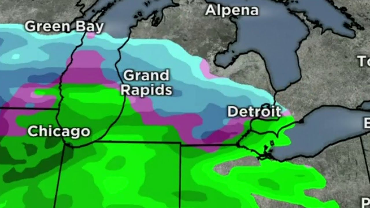 Tracking expected showers, storms throughout Metro Detroit - YouTube
