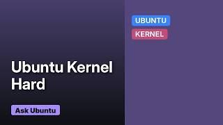 Ubuntu: Kernel compiling help