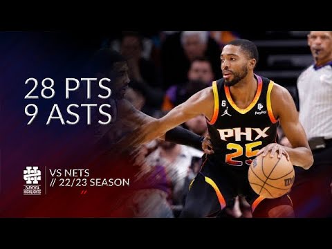 Mikal Bridges 28 pts 9 asts vs Nets 22/23 season