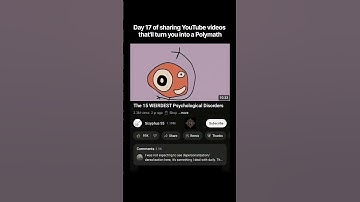 Day 17 of sharing YouTube video that