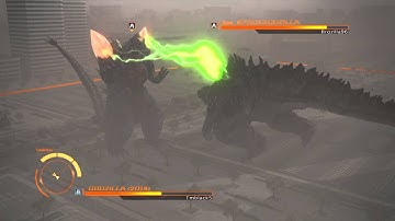 GODZILLA PS4 versus mode : Godzilla 2014 vs. SpaceGodzilla "Shocked"