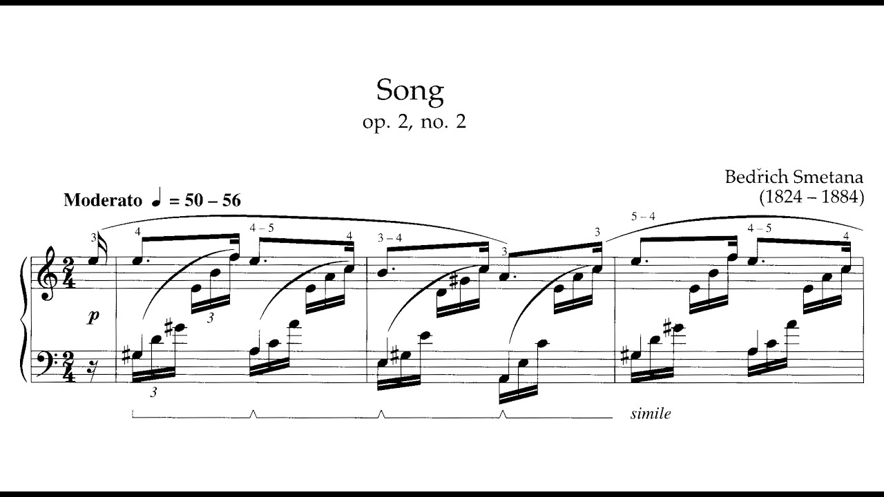 Bedrich Smetana | Song, Op.2/2