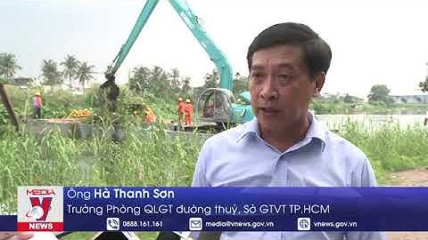 SÔNG RẠCH TP.HCM CÓ HỆ THỐNG VỚT RÁC HIỆN ĐẠI