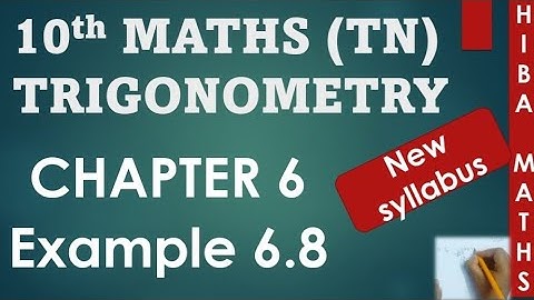 10th maths chapter 6 example 6.8 tn samacheer hiba maths