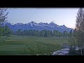 Teton time Lapse of sunrise viewed from Teton Pines golf course on May 27, 2026
