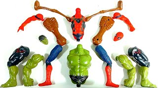 Assemble Spiderman VS Siren Head VS Hulk Smash Avengers Superhero Toys