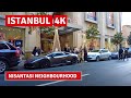 Istanbul Nisantasi Neighbourhood Walking Tour 15 December 2021|4k UHD 60fps|