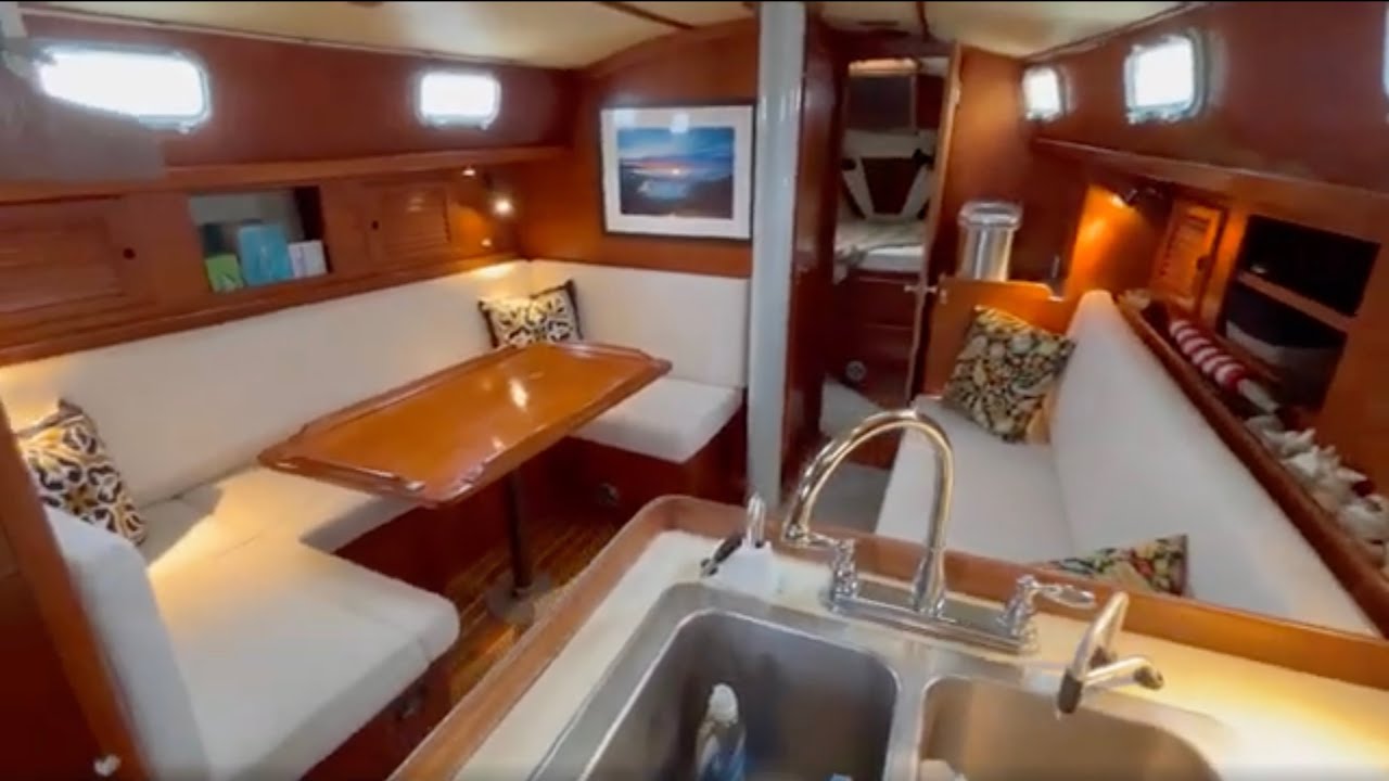 Pearson 424 Sailing Ketch "Juniper" Interior Tour