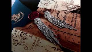 화려한귀걸이 웨딩귀걸이 본식 볼드 파티 무대 대회 롱 귀걸이 Korea Earrings fancy Earrings Wedding Earrings