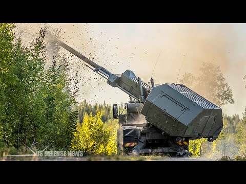 Video: Self-propelled artillery installation T-155 Fırtına (Turkey)
