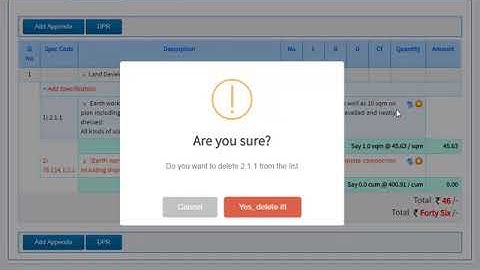 Preparation of estimate for MGNREGA works by JE or TA in SECURE