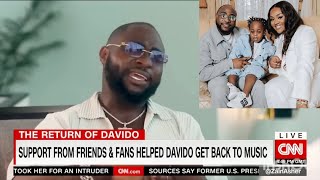 For The 1st Time Davido Cry As He Talks About The Death Of His Son On CNN