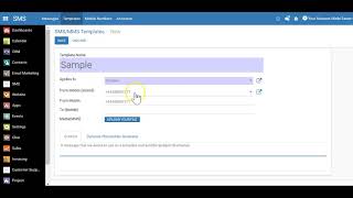 Odoo SMS Message Templates