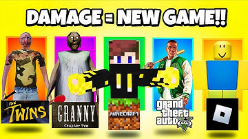MINECRAFT, BUT IF I TAKE DAMAGE I SWITCH GAMES