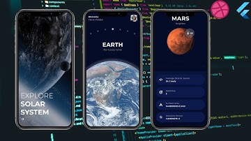Explore Solar System App UI 📱🌏🌕 | Dribbble to Flutter